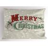 Ambesonne Christmas Pillow Sham, Snowy Winter Tree Branches Berries Bullfinch Birds Snowman Hat, Decorative Standard Size Printed Pillowcase, 26″ X 20″, Almond Green Orange(Eggshell Sea Green Ruby)