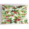 Ambesonne Christmas Pillow Sham, Snowy Winter Tree Branches Berries Bullfinch Birds Snowman Hat, Decorative Standard Size Printed Pillowcase, 26″ X 20″, Almond Green Orange(Mustard Scarlet)