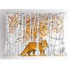 Ambesonne Christmas Pillow Sham, Snowy Winter Tree Branches Berries Bullfinch Birds Snowman Hat, Decorative Standard Size Printed Pillowcase, 26″ X 20″, Almond Green Orange(White Orange)