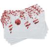 Ambesonne Christmas Place Mats Set of 4, Gingerbread Man Gift Box Coniferous Pine Cinnamon Dessert on Rustic Wood Theme, Washable Fabric Placemats for Dining Table, Standard Size, Green and Brown(Red White)