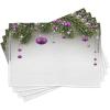 Ambesonne Christmas Place Mats Set of 4, Gingerbread Man Gift Box Coniferous Pine Cinnamon Dessert on Rustic Wood Theme, Washable Fabric Placemats for Dining Table, Standard Size, Green and Brown(Purple Grey)