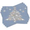 Ambesonne Christmas Place Mats Set of 4, Gingerbread Man Gift Box Coniferous Pine Cinnamon Dessert on Rustic Wood Theme, Washable Fabric Placemats for Dining Table, Standard Size, Green and Brown(Beige Cream)