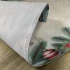 Ambesonne Christmas Place Mats Set of 8, Christmas at Countryside Theme Rustic Home Wooden Planks Borders Natural Design, Washable Fabric Placemats for Dining Table, Placemat 8 pcs, Umber Green(Ruby Khaki Cadet Blue)