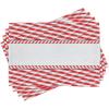 Ambesonne Christmas Place Mats Set of 8, Xmas Baubles on Snow Snowflakes Ice Holiday Humanitarian Art Illustration, Washable Fabric Placemats for Dining Table, Placemat 8 pcs, Red White(White Red)