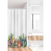 Ambesonne Christmas Shower Curtain, Holiday Season Office Design Tree Celebration Snowflakes Celebration, Cloth Fabric Bathroom Decor Set with Hooks, 69″ W x 75″ L, White Green Red(White Green Red)