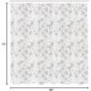 Ambesonne Christmas Shower Curtain, Holiday Season Office Design Tree Celebration Snowflakes Celebration, Cloth Fabric Bathroom Decor Set with Hooks, 69″ W x 75″ L, White Green Red(Pale Grey)
