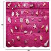 Ambesonne Christmas Shower Curtain, Holiday Season Office Design Tree Celebration Snowflakes Celebration, Cloth Fabric Bathroom Decor Set with Hooks, 69″ W x 75″ L, White Green Red(Cream and Fuchsia)