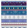 Ambesonne Christmas Shower Curtain, Holiday Season Office Design Tree Celebration Snowflakes Celebration, Cloth Fabric Bathroom Decor Set with Hooks, 69″ W x 75″ L, White Green Red(Quartz Teal)