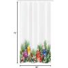 Ambesonne Christmas Shower Curtain, Holiday Season Office Design Tree Celebration Snowflakes Celebration, Cloth Fabric Bathroom Decor Set with Hooks, 69″ W x 75″ L, White Green Red(White Green Red)