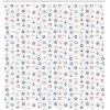 Ambesonne Christmas Shower Curtain, Holiday Season Office Design Tree Celebration Snowflakes Celebration, Cloth Fabric Bathroom Decor Set with Hooks, 69″ W x 75″ L, White Green Red(Blue and Red)