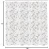 Ambesonne Christmas Shower Curtain, Holiday Season Office Design Tree Celebration Snowflakes Celebration, Cloth Fabric Bathroom Decor Set with Hooks, 69″ W x 75″ L, White Green Red(Pale Grey)