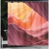 Ambesonne Christmas Shower Curtain, Holiday Season Office Design Tree Celebration Snowflakes Celebration, Cloth Fabric Bathroom Decor Set with Hooks, 69″ W x 75″ L, White Green Red(Purple Tan)