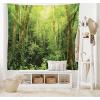 Ambesonne Christmas Tapestry, Pine Tree with Present Boxes on Snowy Board Xmas at Countryside Theme, Wall Hanging for Bedroom Living Room Dorm Decor, 40″ X 60″, Green Brown(Green)