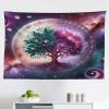 Ambesonne Christmas Tapestry, Pine Tree with Present Boxes on Snowy Board Xmas at Countryside Theme, Wall Hanging for Bedroom Living Room Dorm Decor, 40″ X 60″, Green Brown(Teal Plum and Lavender)