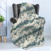 Ambesonne Christmas Throw Blanket, Traditional Xmas Pinecone and Leaves Ornate on Plaid Background Print, Flannel Fleece Accent Piece Soft Couch Cover for Adults, 50″ x 60″, Cocoa Brown Sage Green(Off White Teal Sepia)