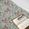 Ambesonne Christmas Throw Blanket, Traditional Xmas Pinecone and Leaves Ornate on Plaid Background Print, Flannel Fleece Accent Piece Soft Couch Cover for Adults, 50″ x 60″, Cocoa Brown Sage Green(Laurel Green Coral Grey)