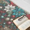 Ambesonne Christmas Throw Blanket, Traditional Xmas Pinecone and Leaves Ornate on Plaid Background Print, Flannel Fleece Accent Piece Soft Couch Cover for Adults, 50″ x 60″, Cocoa Brown Sage Green(Dark Turquoise Ruby Sepia)
