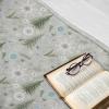 Ambesonne Christmas Throw Blanket, Traditional Xmas Pinecone and Leaves Ornate on Plaid Background Print, Flannel Fleece Accent Piece Soft Couch Cover for Adults, 50″ x 60″, Cocoa Brown Sage Green(Pale Sage Green and Seafoam)