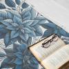 Ambesonne Christmas Throw Blanket, Traditional Xmas Pinecone and Leaves Ornate on Plaid Background Print, Flannel Fleece Accent Piece Soft Couch Cover for Adults, 50″ x 60″, Cocoa Brown Sage Green(Night Blue and Dark Sky Blue)