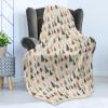 Ambesonne Christmas Throw Blanket, Traditional Xmas Pinecone and Leaves Ornate on Plaid Background Print, Flannel Fleece Accent Piece Soft Couch Cover for Adults, 50″ x 60″, Cocoa Brown Sage Green(Beige Forest Green and Coral)