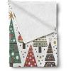 Ambesonne Christmas Throw Blanket, Traditional Xmas Pinecone and Leaves Ornate on Plaid Background Print, Flannel Fleece Accent Piece Soft Couch Cover for Adults, 50″ x 60″, Cocoa Brown Sage Green(Jade Green White Paprika)