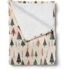 Ambesonne Christmas Throw Blanket, Traditional Xmas Pinecone and Leaves Ornate on Plaid Background Print, Flannel Fleece Accent Piece Soft Couch Cover for Adults, 50″ x 60″, Cocoa Brown Sage Green(Beige Forest Green and Coral)
