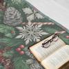 Ambesonne Christmas Throw Blanket, Traditional Xmas Pinecone and Leaves Ornate on Plaid Background Print, Flannel Fleece Accent Piece Soft Couch Cover for Adults, 50″ x 60″, Cocoa Brown Sage Green(Green Grey and Ruby)