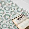 Ambesonne Christmas Throw Blanket, Traditional Xmas Pinecone and Leaves Ornate on Plaid Background Print, Flannel Fleece Accent Piece Soft Couch Cover for Adults, 50″ x 60″, Cocoa Brown Sage Green(Laurel Green and Vermilion)
