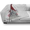 Ambesonne Christmas Throw Blanket, Traditional Xmas Pinecone and Leaves Ornate on Plaid Background Print, Flannel Fleece Accent Piece Soft Couch Cover for Adults, 50″ x 60″, Cocoa Brown Sage Green(Grey Ruby)