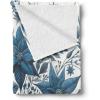 Ambesonne Christmas Throw Blanket, Traditional Xmas Pinecone and Leaves Ornate on Plaid Background Print, Flannel Fleece Accent Piece Soft Couch Cover for Adults, 50″ x 60″, Cocoa Brown Sage Green(Night Blue and Dark Sky Blue)