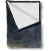 Ambesonne Christmas Throw Blanket, Xmas Eve Starry Night in Snowy Town with Starry Sky Reindeer and Moon, Flannel Fleece Accent Piece Soft Couch Cover for Adults, 70″ x 90″, Cocoa Dark Slate Blue(Grey Grey)