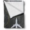 Ambesonne Christmas Throw Blanket, Xmas Eve Starry Night in Snowy Town with Starry Sky Reindeer and Moon, Flannel Fleece Accent Piece Soft Couch Cover for Adults, 70″ x 90″, Cocoa Dark Slate Blue(White Dimgray)