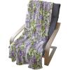 Ambesonne Christmas Throw Blanket, Xmas Eve Starry Night in Snowy Town with Starry Sky Reindeer and Moon, Flannel Fleece Accent Piece Soft Couch Cover for Adults, 70″ x 90″, Cocoa Dark Slate Blue(Lime Green)