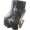 Ambesonne Christmas Throw Blanket, Xmas Eve Starry Night in Snowy Town with Starry Sky Reindeer and Moon, Flannel Fleece Accent Piece Soft Couch Cover for Adults, 70″ x 90″, Cocoa Dark Slate Blue(White Dimgray)