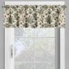 Ambesonne Christmas Valance and Curtain 3 pcs Set, Vintage Merry Xmas with Pine Cones Globes and Pine Leaves Illustration, Window Treatments for Kitchen Room Decor, 55″ x 24″, Brown Green and Blue