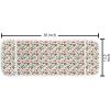 Ambesonne Christmas Washing Machine Organizer, Celebration of Xmas Garland Candy Cane Snowman Mistletoe Tree Ornaments, Anti-slip Fabric Cover for Washers and Dryers, 47″ x 18.5″, Multicolor(Multicolor)