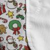 Ambesonne Christmas Washing Machine Organizer, Celebration of Xmas Garland Candy Cane Snowman Mistletoe Tree Ornaments, Anti-slip Fabric Cover for Washers and Dryers, 47″ x 18.5″, Multicolor(Multicolor)