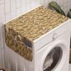 Ambesonne Christmas Washing Machine Organizer, Xmas Santa Claus Tree on Colorful Polka Dot Backdrop Surprise Boxes Artwork, Anti-slip Fabric Cover for Washers and Dryers, 47″ x 18.5″, Green and Red(Reseda Green Sand Brown)