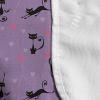 Ambesonne Christmas Washing Machine Organizer, Xmas Santa Claus Tree on Colorful Polka Dot Backdrop Surprise Boxes Artwork, Anti-slip Fabric Cover for Washers and Dryers, 47″ x 18.5″, Green and Red(Violet Pink Black)
