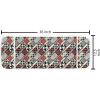 Ambesonne Christmas Washing Machine Organizer, Xmas Santa Claus Tree on Colorful Polka Dot Backdrop Surprise Boxes Artwork, Anti-slip Fabric Cover for Washers and Dryers, 47″ x 18.5″, Green and Red(White Black Red)