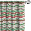 Ambesonne Christmas Window Curtains, Xmas Santa Claus Tree on Colorful Polka Dot Backdrop Gift Boxes Colorful Art, Lightweight Decor 2-Panel Set with Rod Pocket, Pair of – 28″ x 84″, Green Vermilion(Apple Green White)