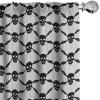 Ambesonne Christmas Window Curtains, Xmas Santa Claus Tree on Colorful Polka Dot Backdrop Gift Boxes Colorful Art, Lightweight Decor 2-Panel Set with Rod Pocket, Pair of – 28″ x 84″, Green Vermilion(Grey Black)