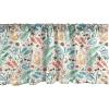 Ambesonne Christmas Window Valance, Tree Branches Spruce Leaves Balls Bells Cones Poinsettia Flowers Mistletoe Berry, Curtain Valance for Kitchen Bedroom Decor with Rod Pocket, 54″ X 18″, Ruby Green(Ivory and Multicolor)