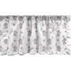 Ambesonne Christmas Window Valance, Tree Branches Spruce Leaves Balls Bells Cones Poinsettia Flowers Mistletoe Berry, Curtain Valance for Kitchen Bedroom Decor with Rod Pocket, 54″ X 18″, Ruby Green(Pale Pink White Grey)