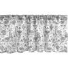 Ambesonne Christmas Window Valance, Tree Branches Spruce Leaves Balls Bells Cones Poinsettia Flowers Mistletoe Berry, Curtain Valance for Kitchen Bedroom Decor with Rod Pocket, 54″ X 18″, Ruby Green(White Charcoal Grey)