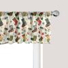 Ambesonne Christmas Window Valance, Tree Branches Spruce Leaves Balls Bells Cones Poinsettia Flowers Mistletoe Berry, Curtain Valance for Kitchen Bedroom Decor with Rod Pocket, 54″ X 18″, Ruby Green(Dark Coral Teal Blue Grey)