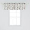 Ambesonne Christmas Window Valance, Tree Branches Spruce Leaves Balls Bells Cones Poinsettia Flowers Mistletoe Berry, Curtain Valance for Kitchen Bedroom Decor with Rod Pocket, 54″ X 18″, Ruby Green(Mustard Maroon)