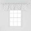 Ambesonne Christmas Window Valance, Tree Branches Spruce Leaves Balls Bells Cones Poinsettia Flowers Mistletoe Berry, Curtain Valance for Kitchen Bedroom Decor with Rod Pocket, 54″ X 18″, Ruby Green(Taupe Grey)