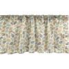 Ambesonne Christmas Window Valance, Tree Branches Spruce Leaves Balls Bells Cones Poinsettia Flowers Mistletoe Berry, Curtain Valance for Kitchen Bedroom Decor with Rod Pocket, 54″ X 18″, Ruby Green(Ivory Multicolor)
