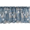 Ambesonne Christmas Window Valance, Tree Branches Spruce Leaves Balls Bells Cones Poinsettia Flowers Mistletoe Berry, Curtain Valance for Kitchen Bedroom Decor with Rod Pocket, 54″ X 18″, Ruby Green(Blue Grey Pale Taupe)